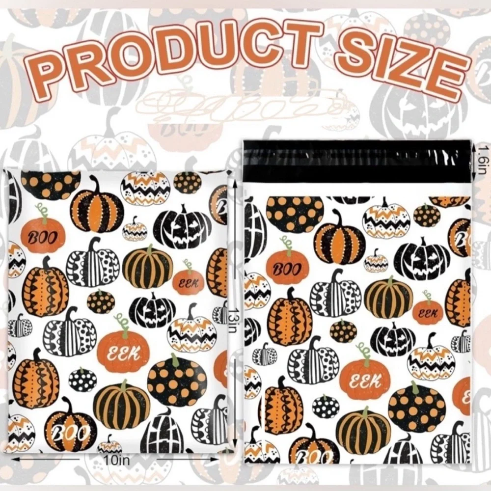 10 Count Polymailer Size Variety Bundle - HALLOWEEN (5/6x9 + 5/10x13)